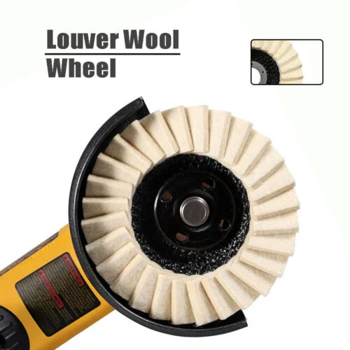 115mm Abrasive Tools Wool Fine Vertical Polishing Felt Flap Disc for Angle Grinder