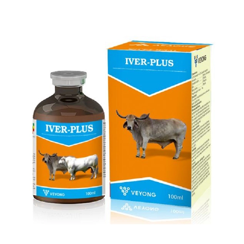 Sheep Medicine entwurmende Flüssigkeit 50ml Plastikflasche Ivermectin Injektion 1% Tierarzneimittel für Kuh