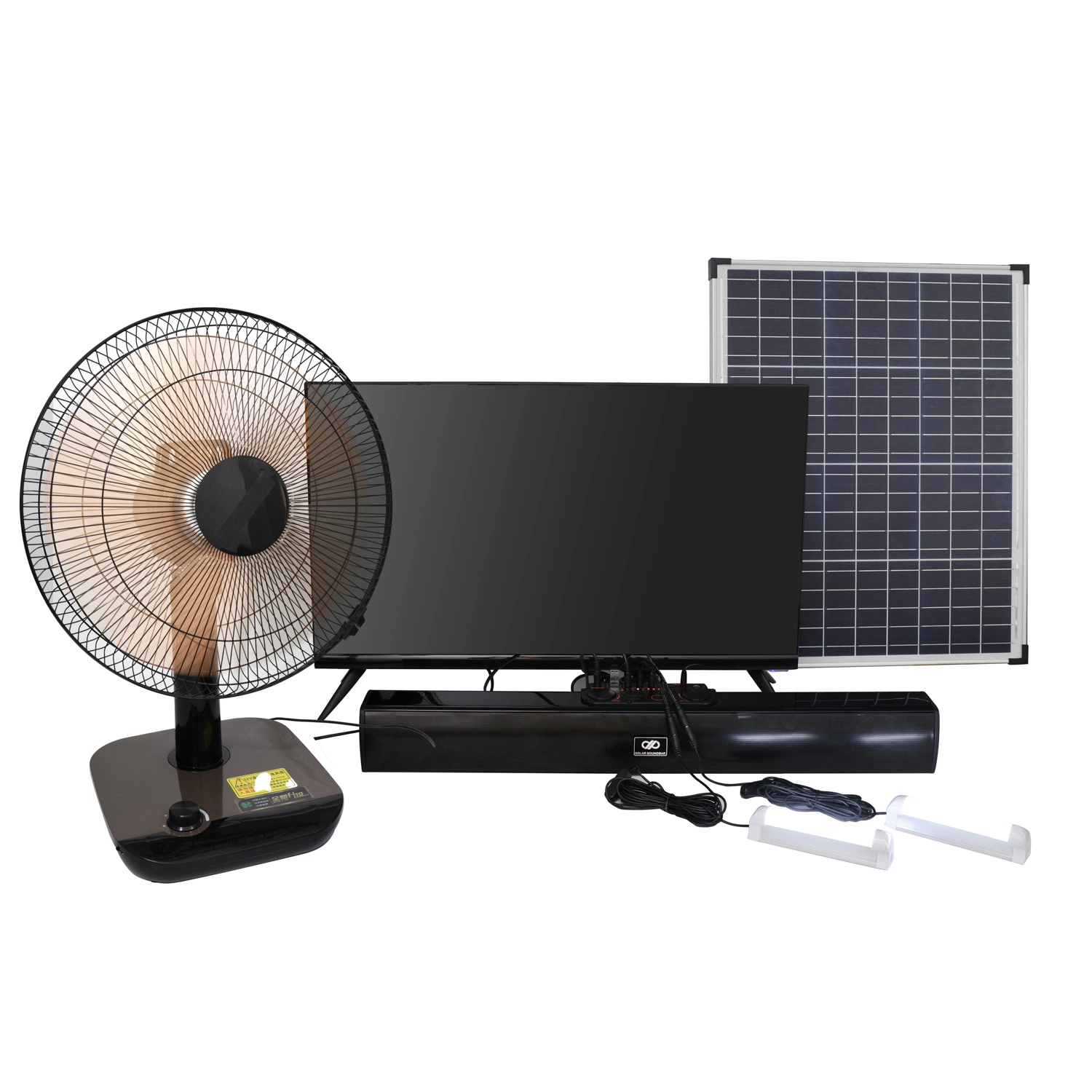 Solar 32inch TV LED Lights Fan Speaker Solar Panel for Home Generator System Original Factory Wholesale/Supplierr Price