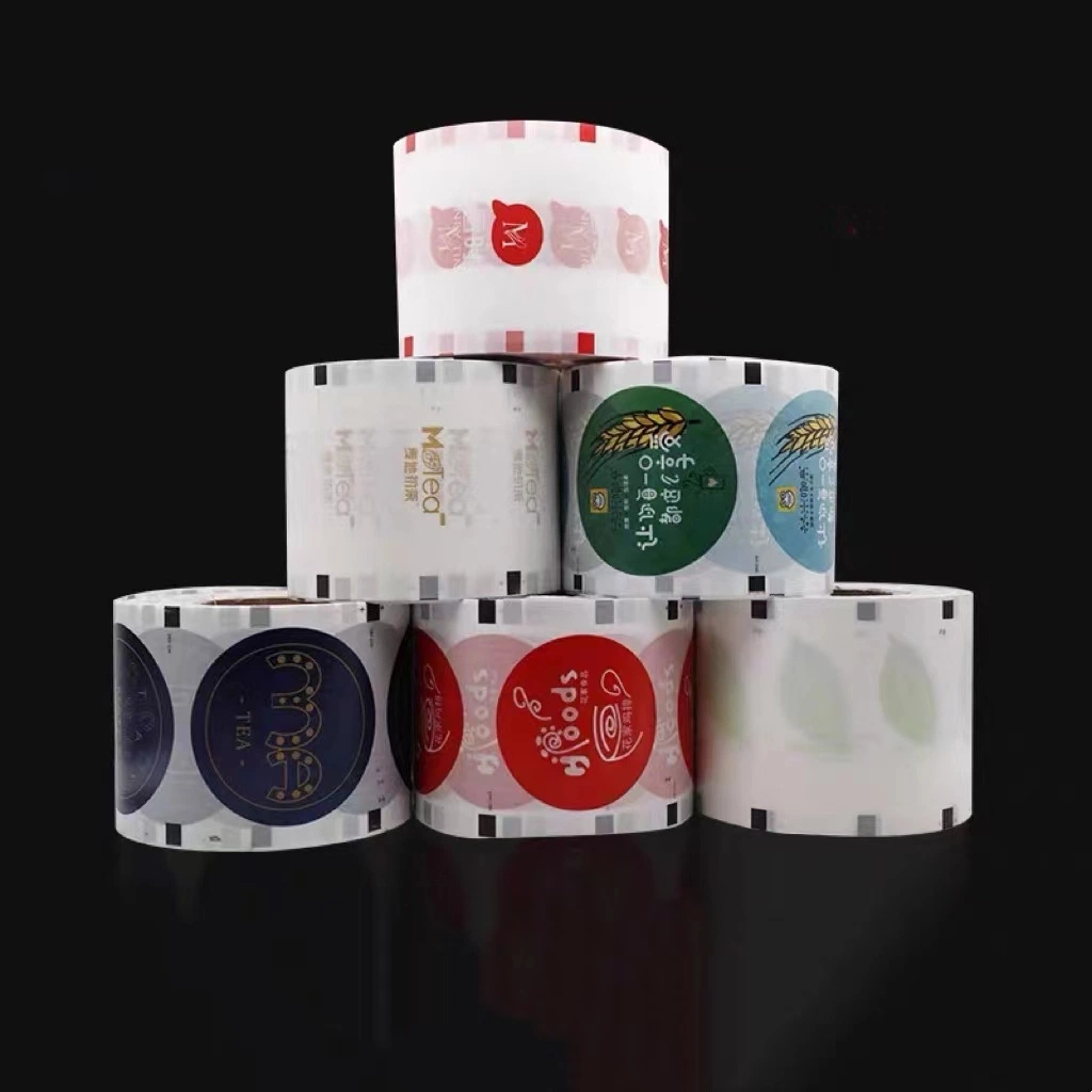 Custom Cup Lid Packing Food Packaging Plastic Printed Roll Stock Film