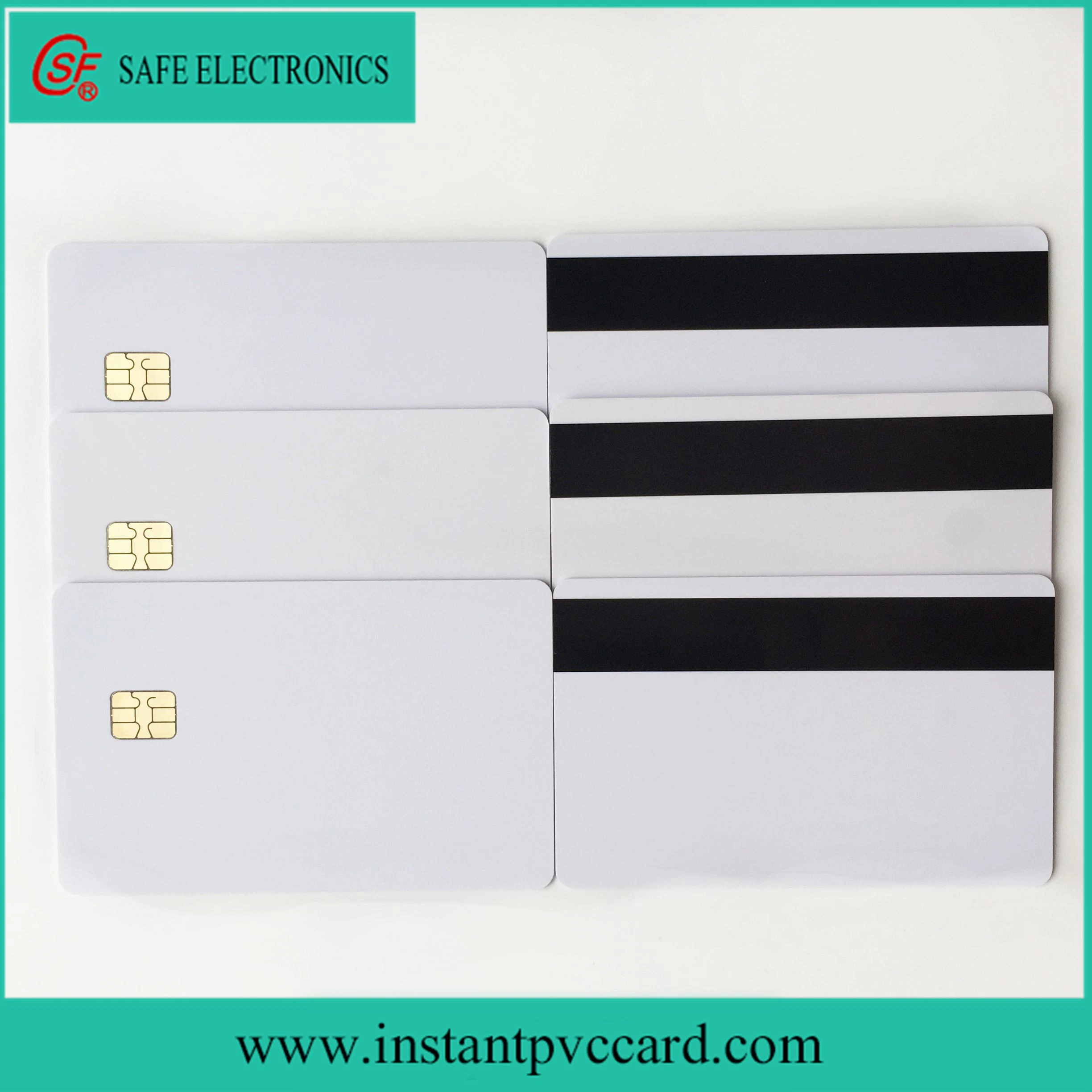 Double Sides Printable Magnetic Stripe PVC Card with 4442 Chip