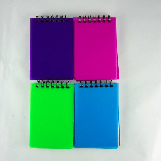 Logo Custom Color PP Spiral Notebook Notepad