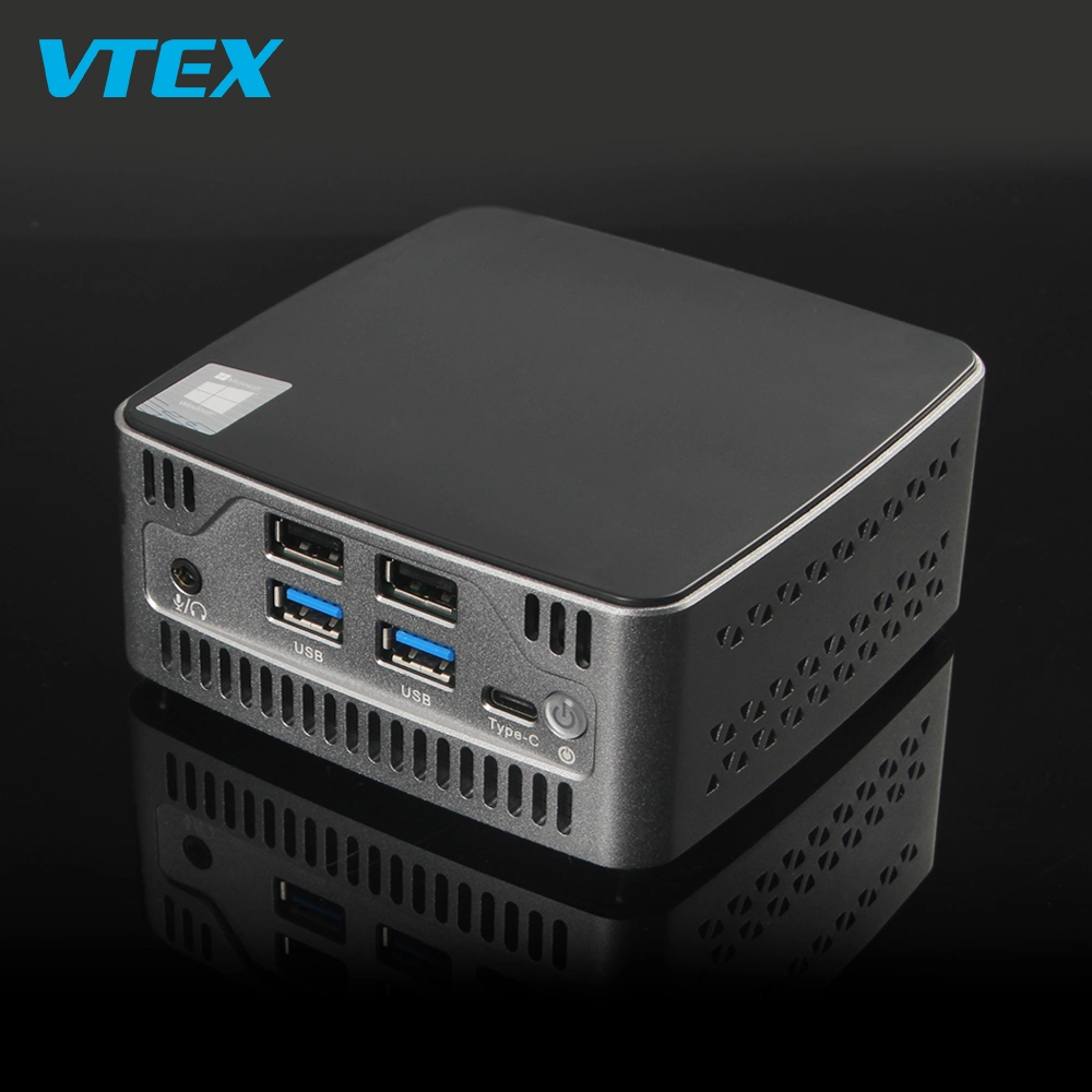 Мини-ПК Vtex заводе Nuc Barebone богатых портов на сервере Office Business Minipc маленький настольный компьютер для домашнего офиса