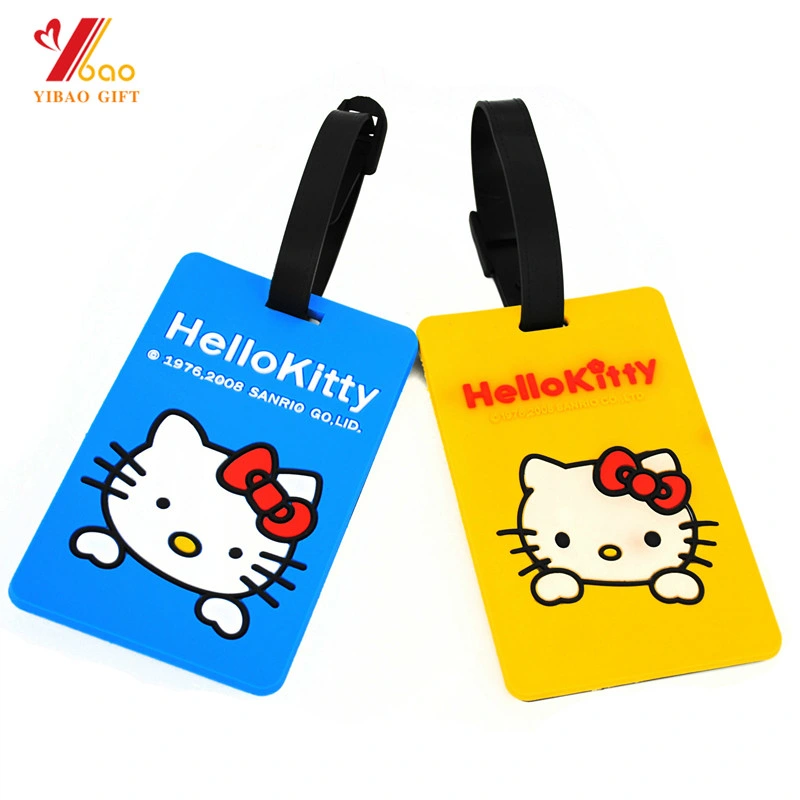 Promotional Custom Logo Travel 3D Soft PVC Luggage Tag, Rubber Airline Bag Tags