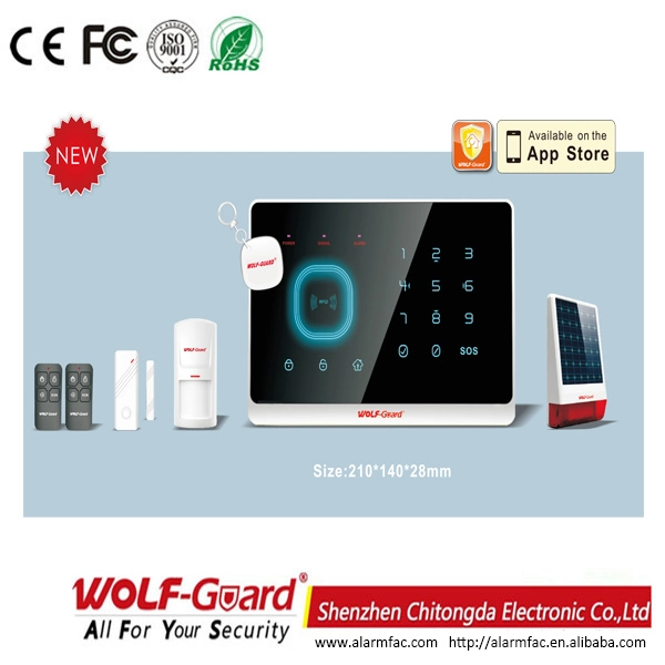 GSM Alarm Home System with Security, Touch Kepad and RFID Card
