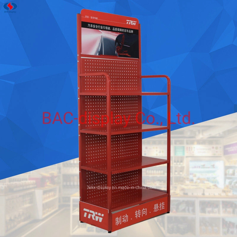 Lubricating Oil Metal Advertising Rack Stand