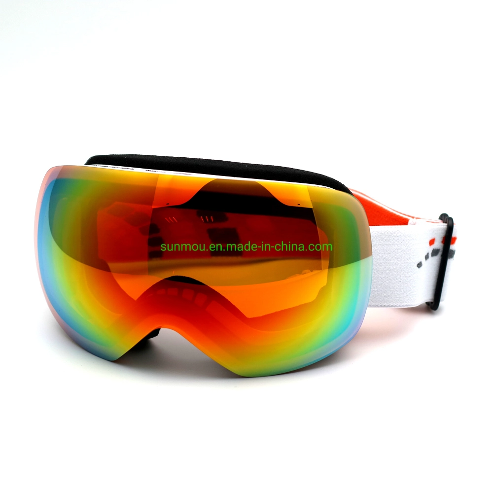 Cg0070 Un buen diseño flexible del bastidor de TPU OTG Anti-Fog sin cerco de protección UV 100% de lente doble adolescente Ski &amp; Snowboard gafas para Boys &amp; Girls