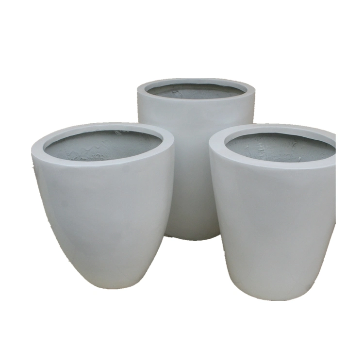 Fiberglass FRP Round Flower Planter Pot