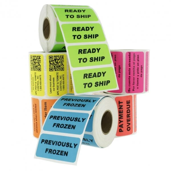 Blank White Direct Thermal Barcode Labels Sticker Rolls for Zebra Printer