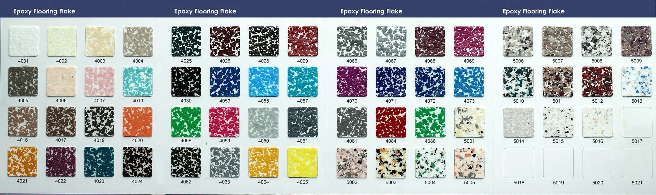 Color decorativo Flakes epoxi Pigment Acrílico Flake Chips