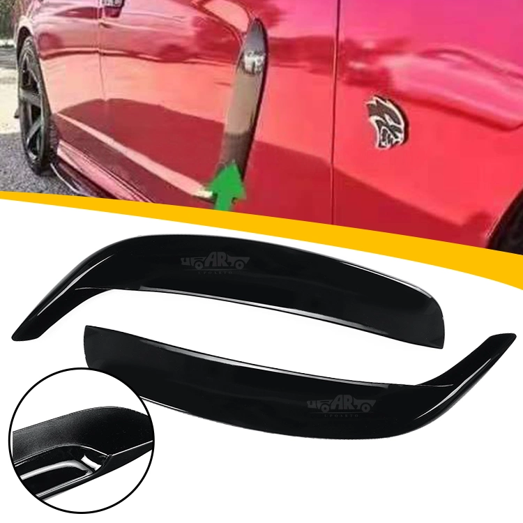 Auto Accessories for Dodge Charger Front Door Side Fender Scoops Fin Vents 2011-2018