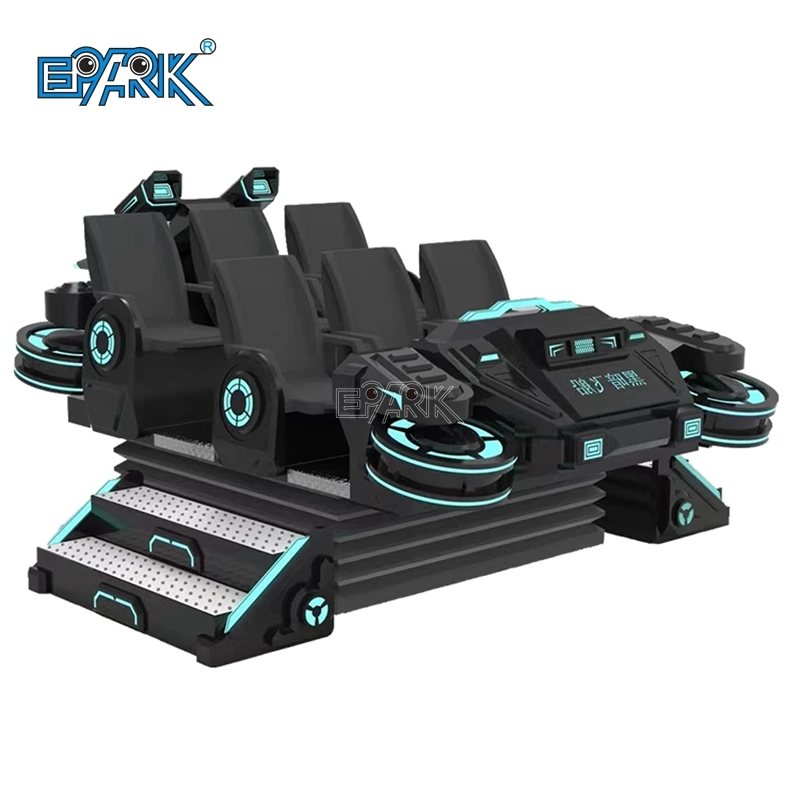 Six Player Vr Spaceship 9d Virtual Reality 360 Roller Coaster Simulator Movie Arcade Machine