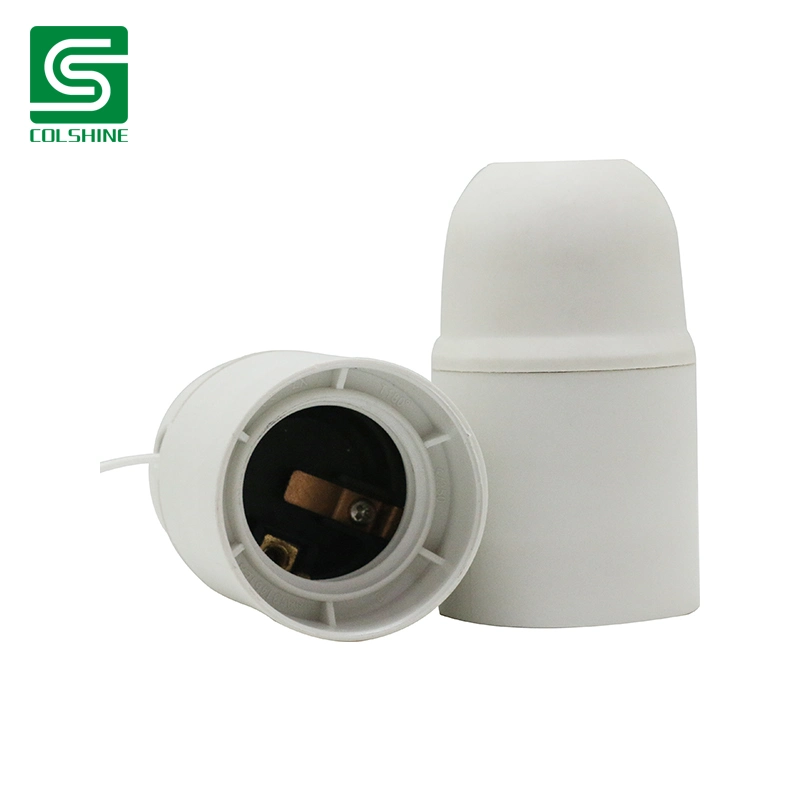 Electric Socket Plastic Lamp Base with Pull Chain
