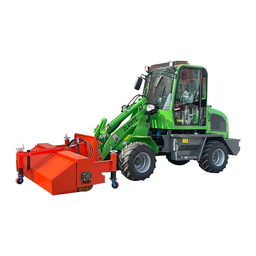 Zl08 Hydraulic Arm Mini Wheel Loader with CE EPA Certificate/Auger/Ditcher/Quick Hitch/Lifting Hook