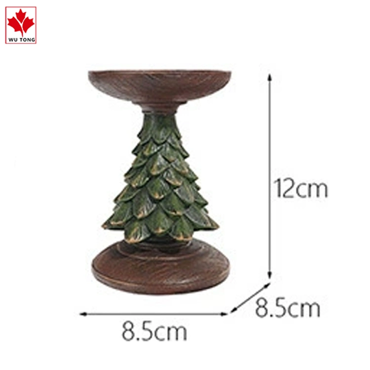 Christmas Tree Resin Candlestick Display Window, Porch, Candle Tabletop Decoration