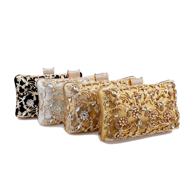 Dinner Bag Ladies Diamond-Encrusted Evening Dress Clutch Bag