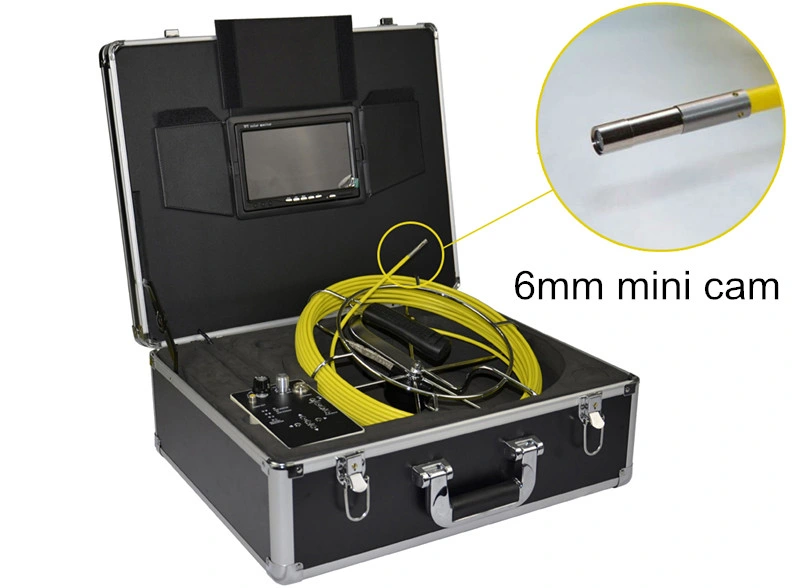 Wopson Sewer Pipe Inspection Camera with Fiberglass Reel