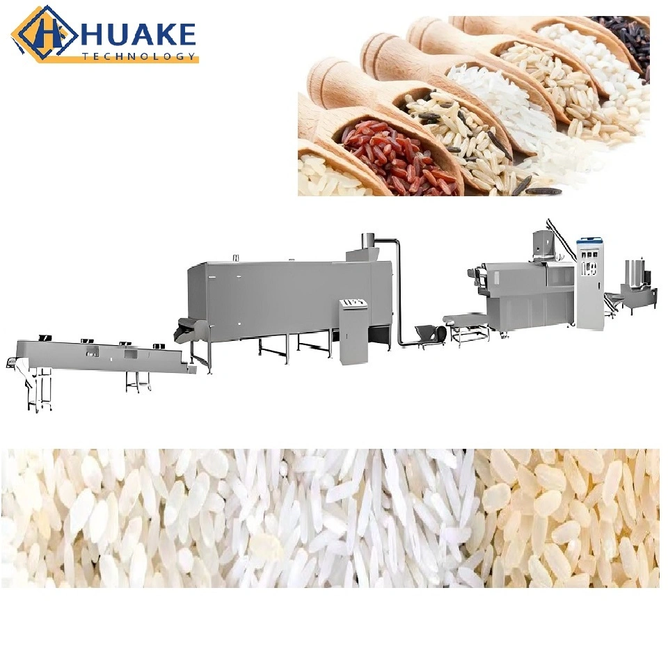 Extrudeuse de riz nutritive machine de transformation du riz artificiel Chaîne de production