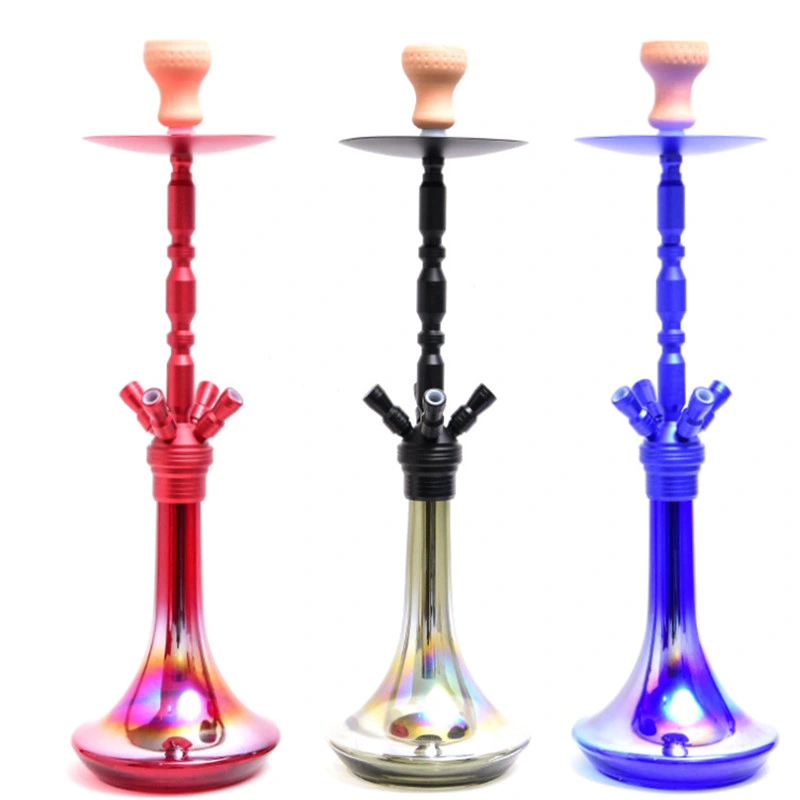 Design exclusivo China Hookah Shisha portátil de luxo com 4 tubo de borracha