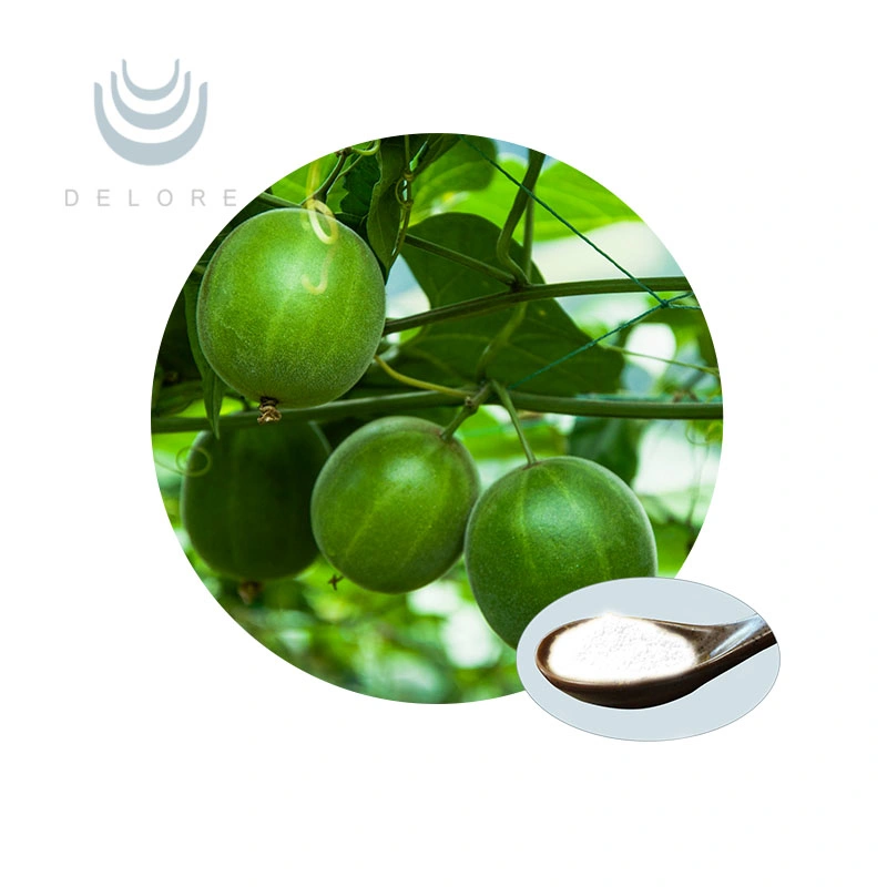 China Supplier Organic Luo Han Guo Monk Fruit Extract Power Natural Bulks Sweetener Plant Extract
