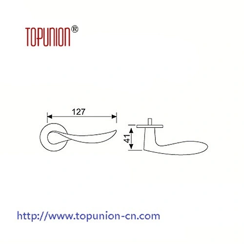 Cerradura de puerta de acero inoxidable Hebilla de puerta Bloqueo de la palanca de cierre tubular