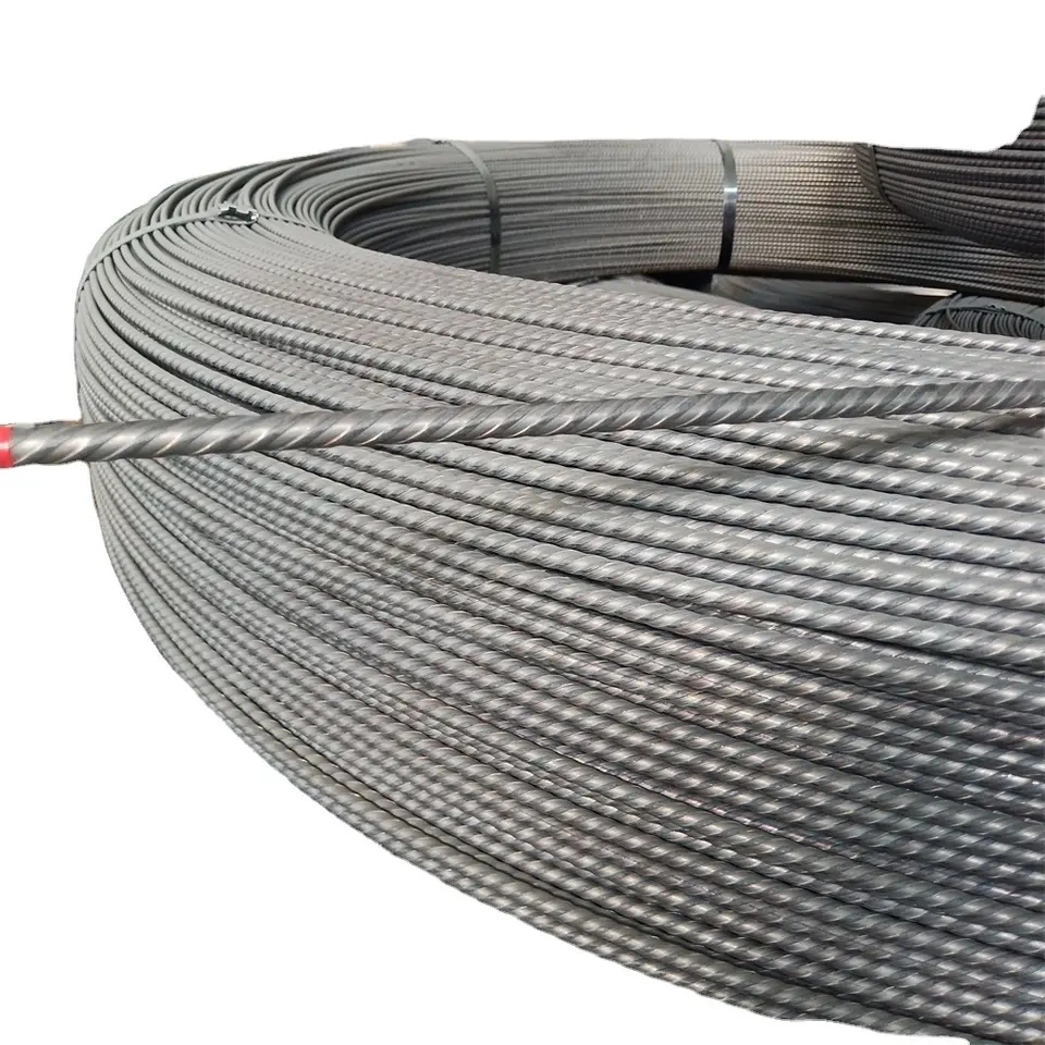 A36 275 1022 77b Swrh 82b 6mm 8mm 10mm Spiral Ribbed Prestressed Concrete Wire