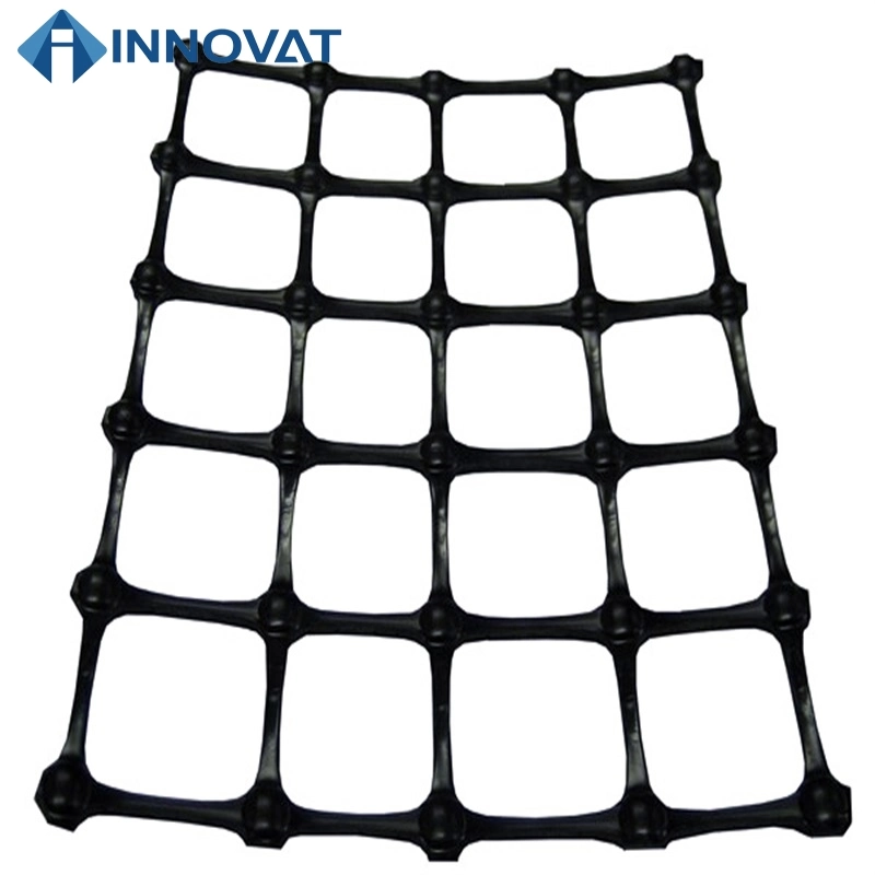 Biaxial Geogrid PP Biaxial Extruido Geogrid para refuerzo de carreteras plástico Malla Biaxial Geogrid tierra Productos plástico PP Geogrid biaxial Precio por carretera