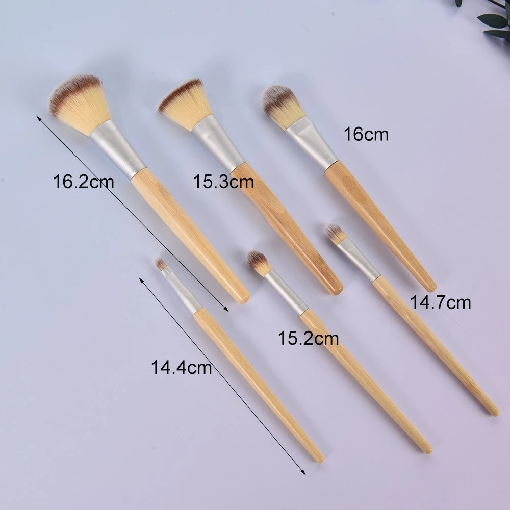 Bamboo Handle Hot Sale Professional Powder Foundation Eyeshadow Makeup Brush