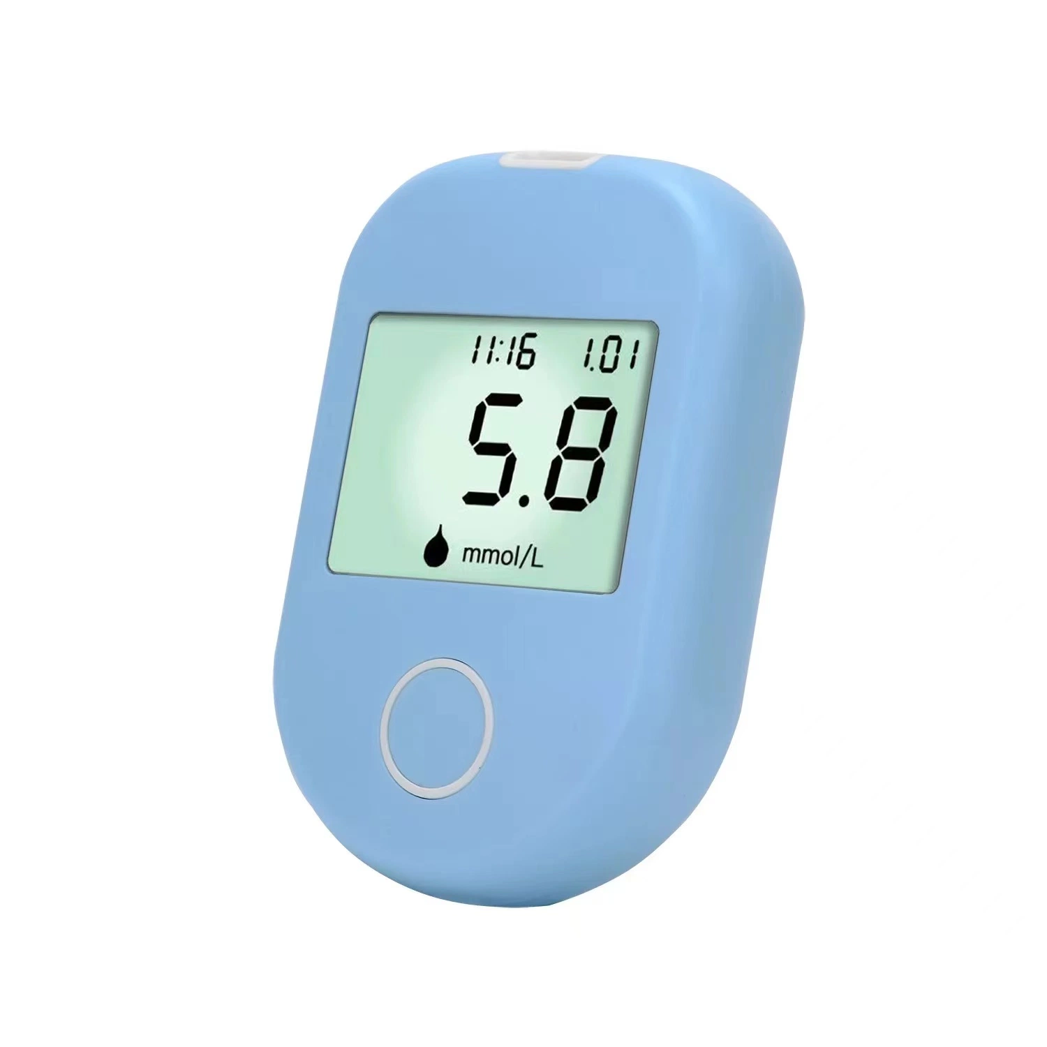 Moniteur de glucose Glucometer Compteur de glucose sanguin Glucometer avec bandelettes de test