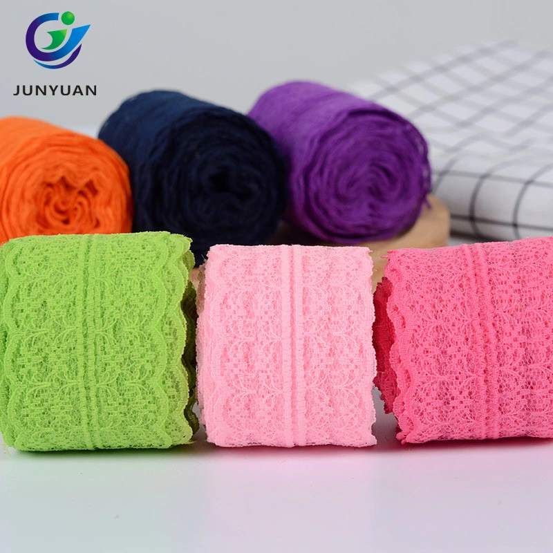 Wholesale/Supplier 26 Colors Polyester Lace Trimming in 4.5cm Width