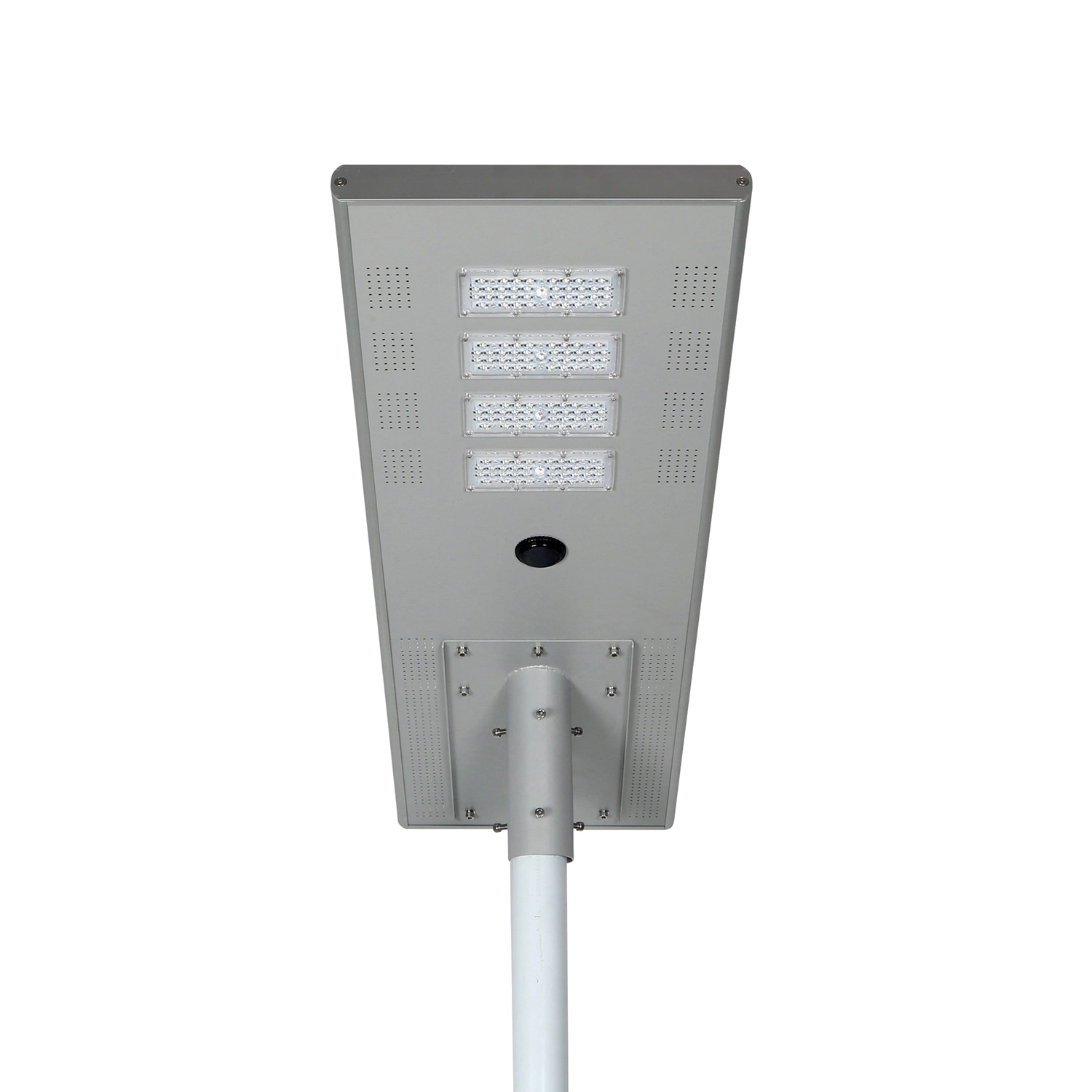 Sensor de movimiento el radar de microondas 100W Todo en uno de los LED lámpara solar calle solar integrada con la luz de carretera de baterías LiFePO4