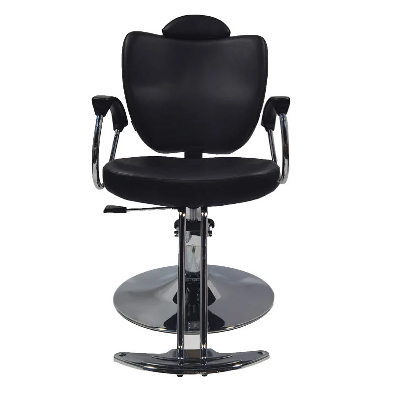 Peluquería negra elegante Vintage Salon Barber silla con pedal