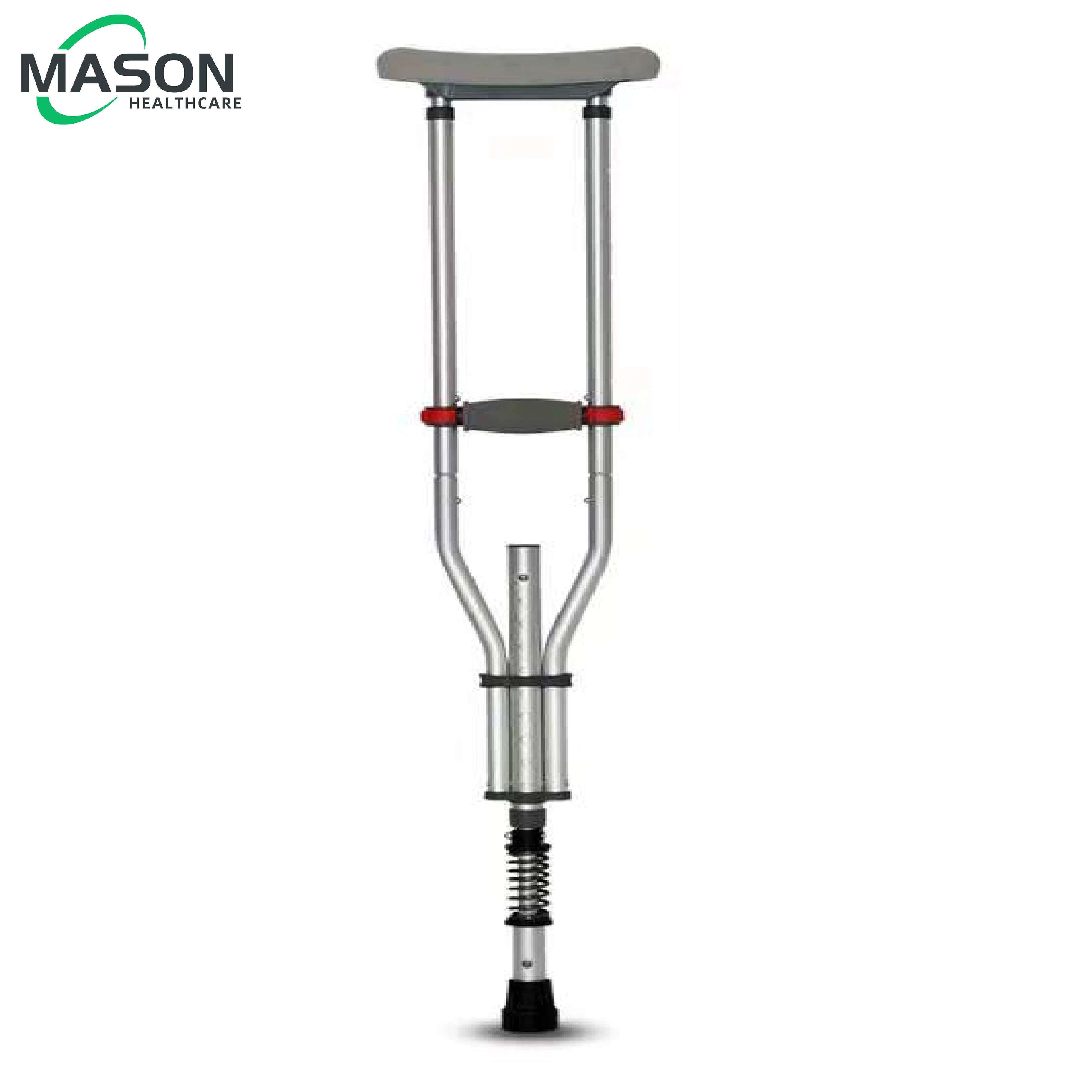 Walking Stick 3 in 1 Lightweight Folding Aluminum Frame Crutches Height Adjusting Shock-Absorbing Cushion Spring Crutches