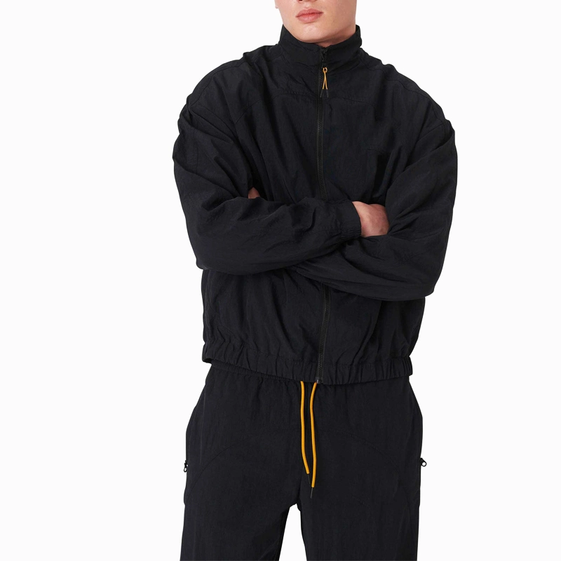 Mayorista/Proveedor 100% Nylon Zip up Windbreaker Tracksuit hombres ropa de gimnasio