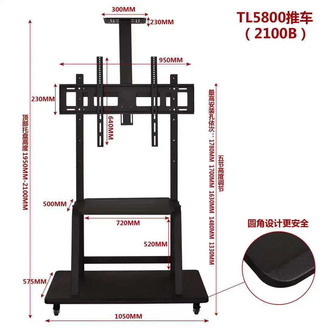 Universal Chinese Factory LED LCD Fixed Tilt TV Mount TV Floor Stand