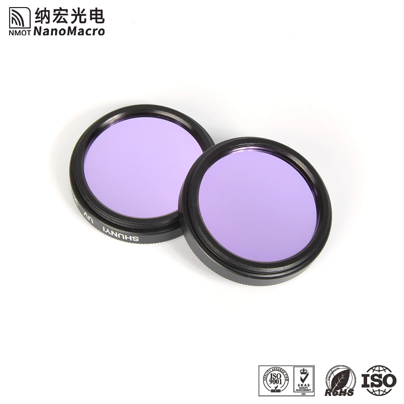 Óptica personalizable filtros paso banda UV con CLM 365nm