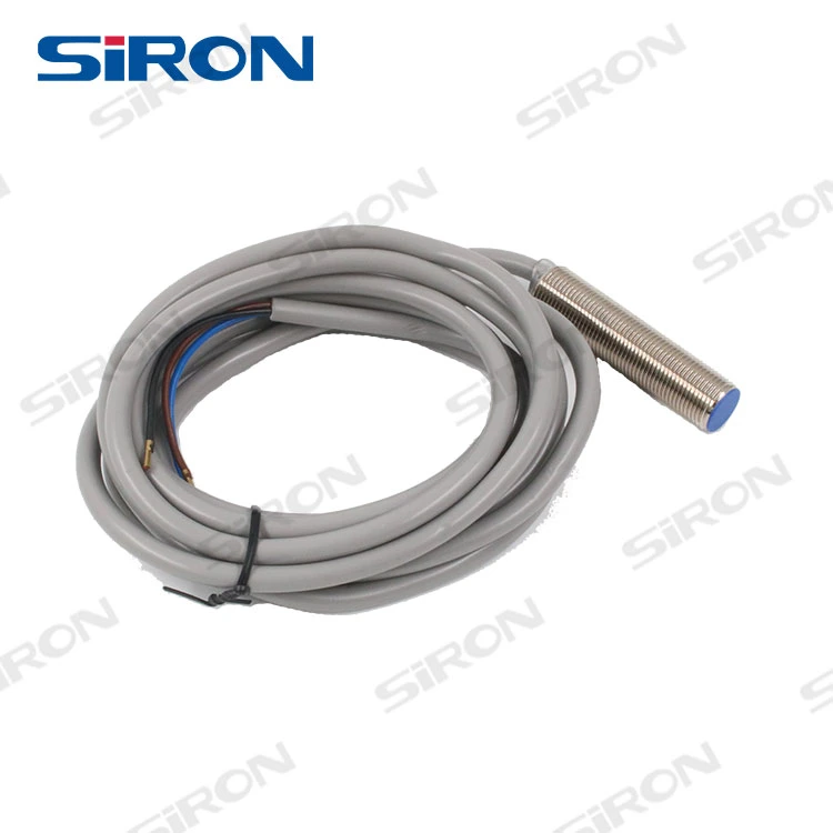 Siron K040-17 M12 Metal Cylindrical Shape PNP NPN 2m No Nc Stainless Steel Metal Inductive Proximity Sensor