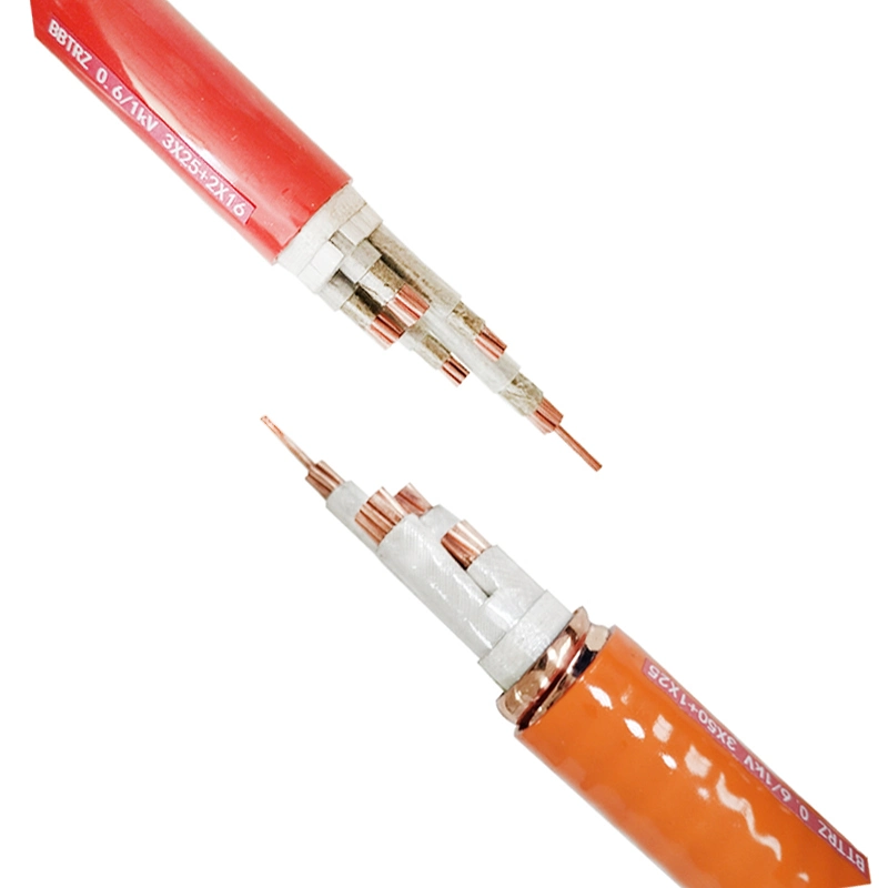 Bttrz Mineral Insulated Fireproof Cable Multi Core Copper Conduct Copper Sheath Power Cable