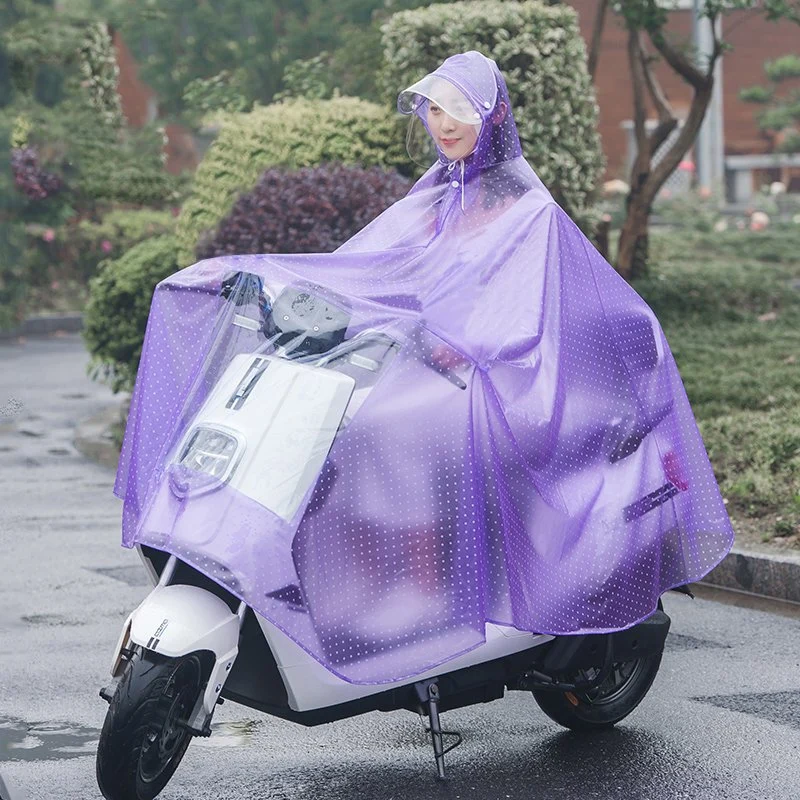 Vêtements de pluie en PVC transparent pour cyclisme en extérieur, moto, manteau de pluie pour adulte, poncho de pluie pour vélo.