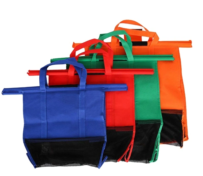 Custom Reusable Folding Nonwoven Shopping Cart Bag