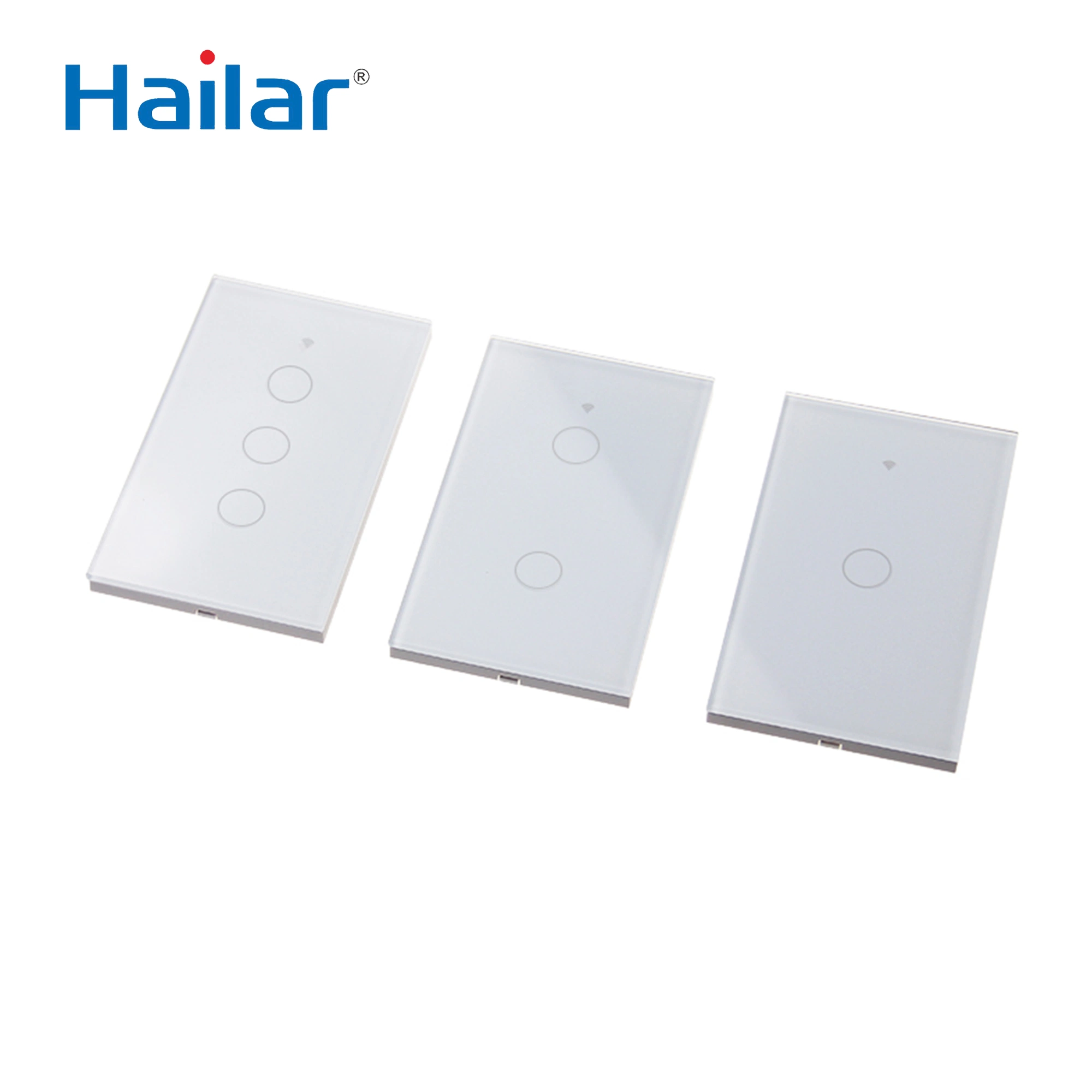 Hailar Smart americano 2 Pista Stop Home toque no interruptor de parede WiFi