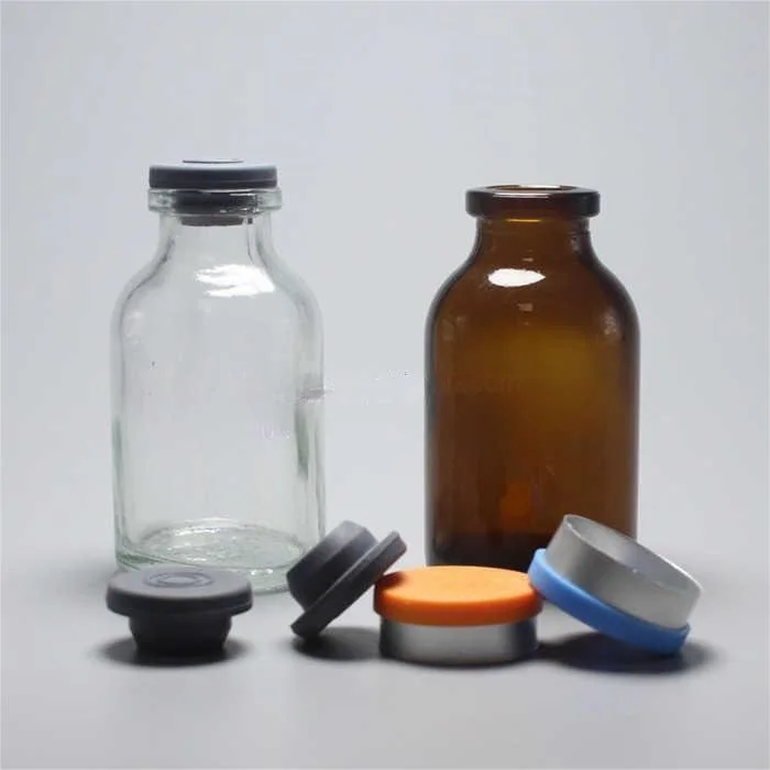 Hot Sale Pharmaceutical Clear Injection Cylinder Bottle 10-100ml Glass Bottle