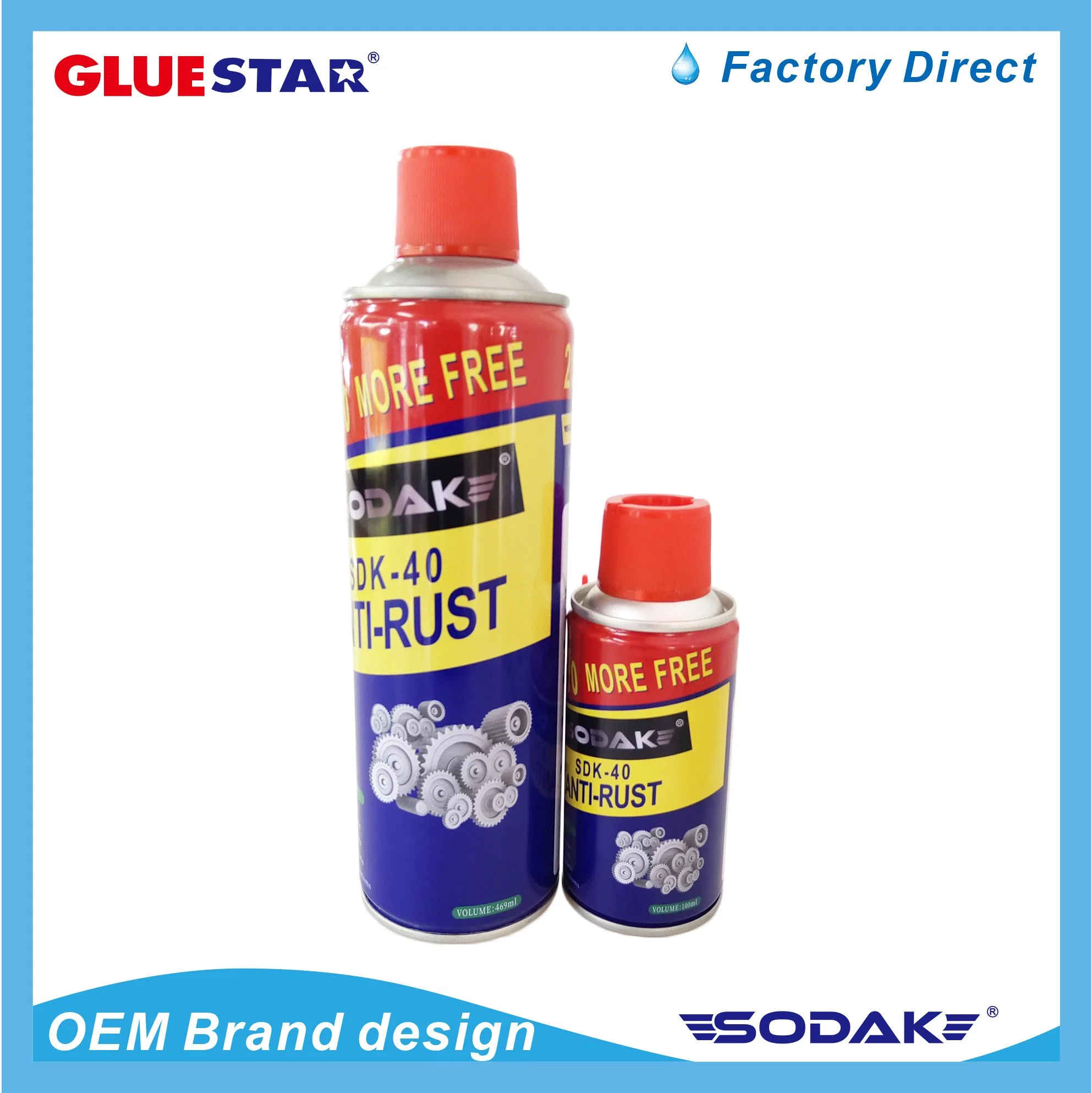 Sodak Chemical Anti-Rust Remover Spray Lubricant Silicone Lubricant Spray