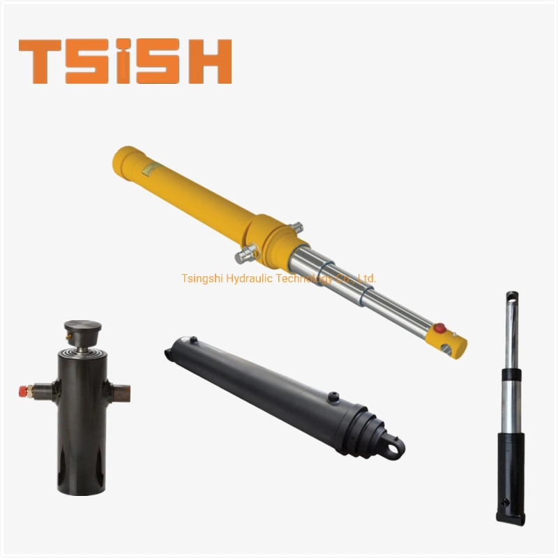 Dump Trailer Parts Hydraulic Cylinder Single Acting Telescopic