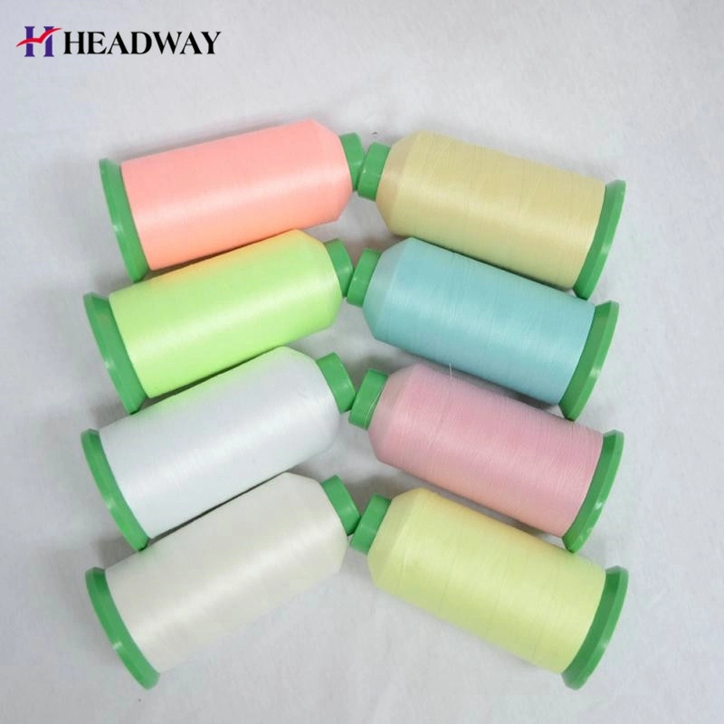 Wholesale/Supplier Dope Dyed Ring 100% Polyester Spun Yarn 52s/2 for Sewing