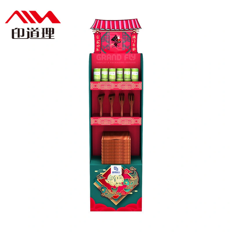 Super Market Display Box with Custom Logo Cardboard Paper Counter Gift Top Display Box for Promotion