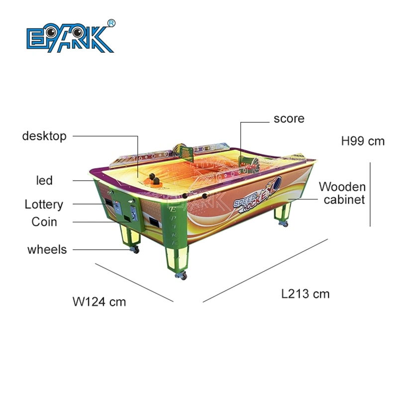 Epark Wholesale/Supplier 2 Person Coin Operated Square Indoor Mini Air Hockey Game Table for Kids