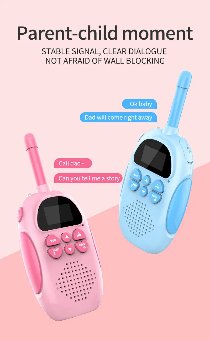 Walkie talkies para crianças Walkie Talkie recarregável para adultos com carregador Conjunto de rádio de duas vias