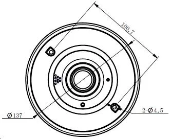 6MP Full View IP Fish-Eye Camera Effective Distance10-30m sensor óptico CMOS de 1/2,5" resistente al agua / a la intemperie, alta definición