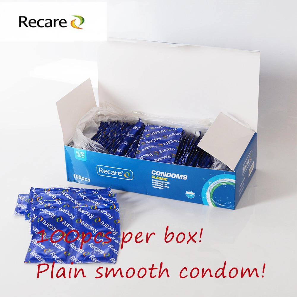 Bulk Package Condom for Men Big Quantity Smooth Plain Condoms with Flavor Lubricant Extra Safe Condom